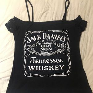 Jack Daniels Off shoulder top size L